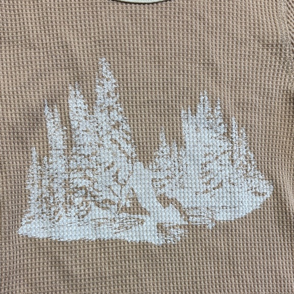 American Eagle Outfitters Tan Waffle Knit - Picture 2 of 4